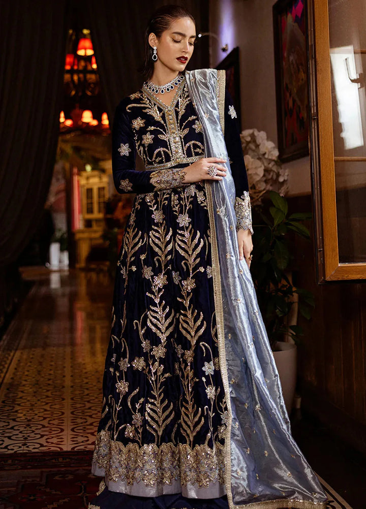 Mushq Embroidered Velvet Suit Unstitched 3 Piece MPS-01 Timeless Mirage - Formal Collection