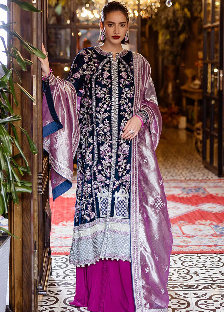 Mushq Embroidered Velvet Suit Unstitched 3 Piece MPS-02 Infinite Loop - Formal Collection