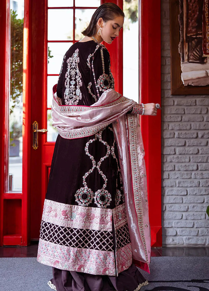 Mushq Embroidered Velvet Suit Unstitched 3 Piece MPS-06 Echoing Dreams - Formal Collection