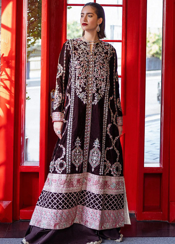 Mushq Embroidered Velvet Suit Unstitched 3 Piece MPS-06 Echoing Dreams - Formal Collection