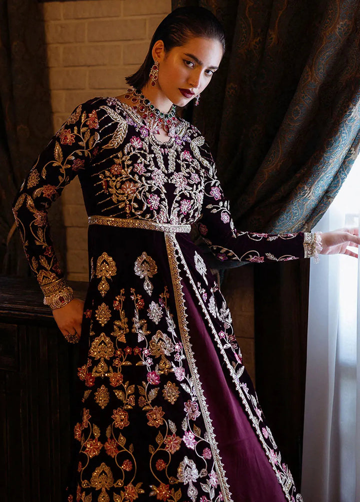 Mushq Embroidered Velvet Suit Unstitched 3 Piece MPS-07 Lost In Time - Formal Collection