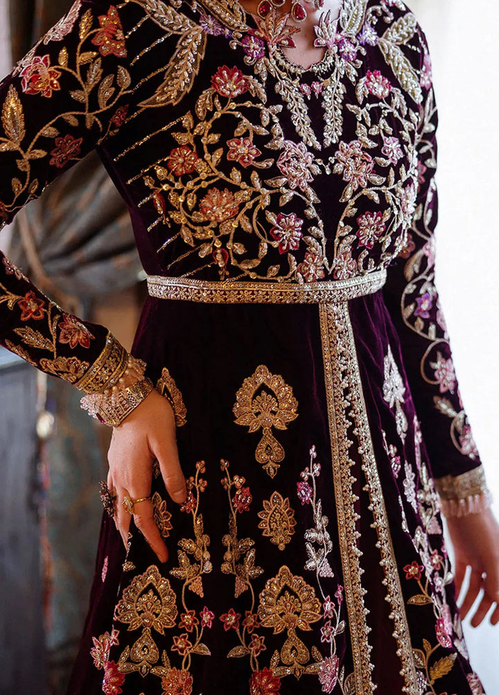 Mushq Embroidered Velvet Suit Unstitched 3 Piece MPS-07 Lost In Time - Formal Collection