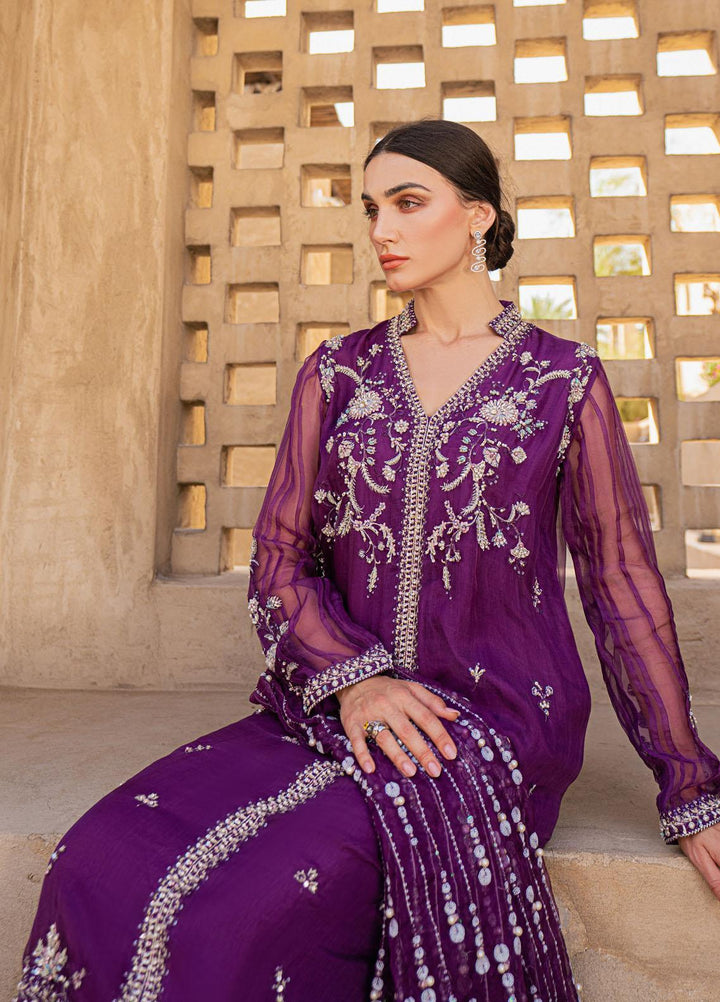 Mushq Luxury Pret  Organza Shirt MQ22EP ELEP22-06 LILIANA