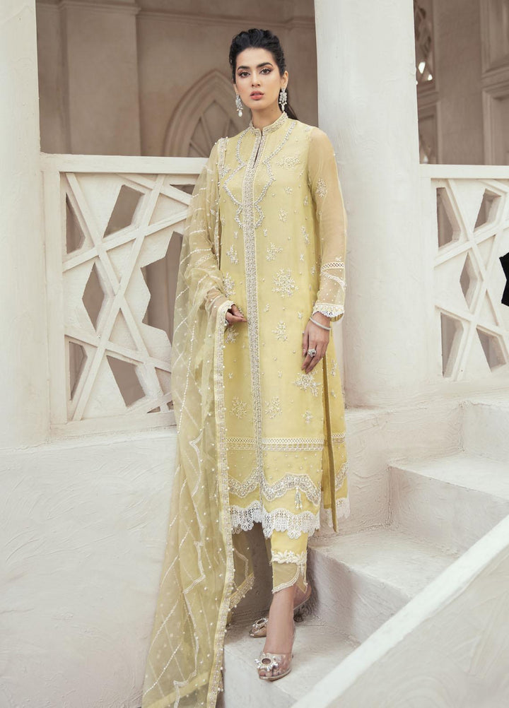 Mushq Luxury Pret  Organza Shirt APHRODITE