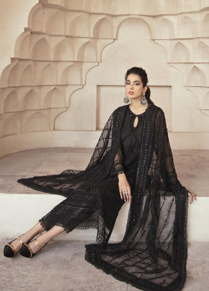 Mushq Luxury Pret  Organza Shirt OPIUM