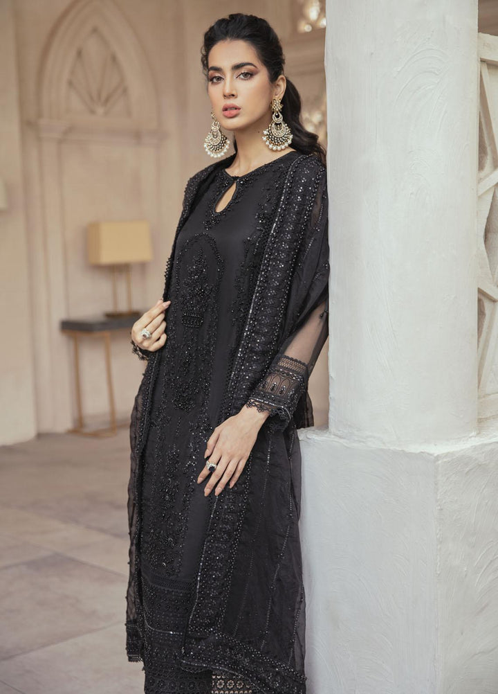 Mushq Luxury Pret  Organza Shirt OPIUM