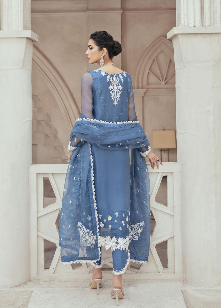 Mushq Luxury Pret  Organza Shirt PLUTO