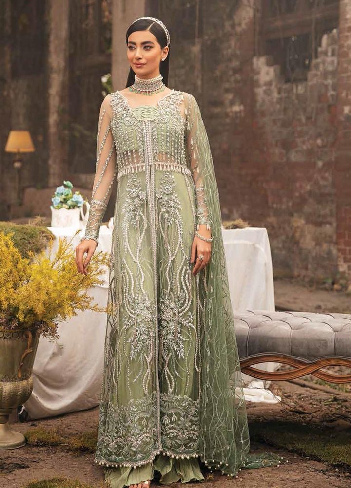 Mushq Embroidered Net Suits Unstitched 3 Piece MQ21EW TDL22-01 ZAHRA - Luxury Wedding Collection