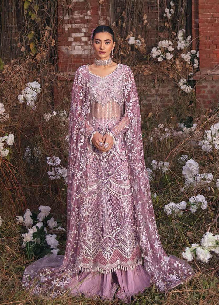 Mushq Embroidered Net Suits Unstitched 3 Piece MQ21EW TDL22-03 FALAK - Luxury Wedding Collection