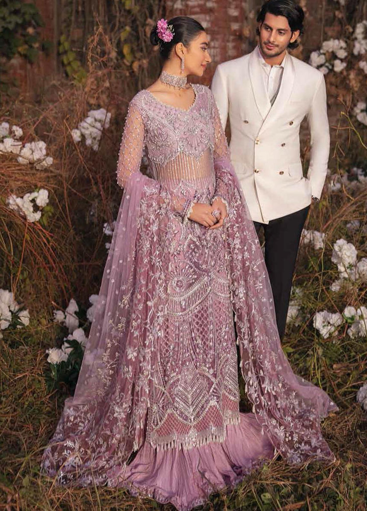 Mushq Embroidered Net Suits Unstitched 3 Piece MQ21EW TDL22-03 FALAK - Luxury Wedding Collection