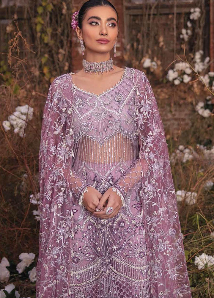 Mushq Embroidered Net Suits Unstitched 3 Piece MQ21EW TDL22-03 FALAK - Luxury Wedding Collection