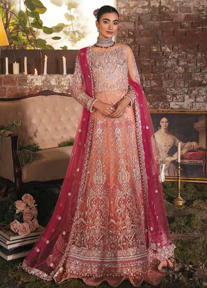 Mushq Embroidered Net Suits Unstitched 3 Piece MQ21EW TDL22-04 AALIYAH - Luxury Wedding Collection