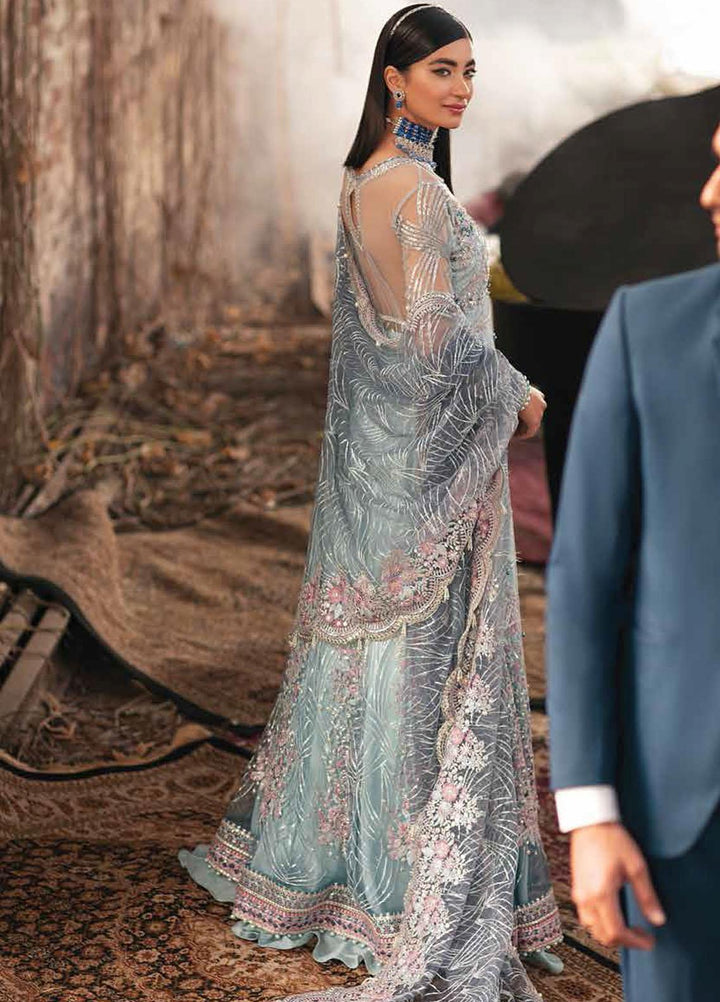 Mushq Embroidered Net Suits Unstitched 3 Piece MQ21EW TDL22-05 SAFEENA - Luxury Wedding Collection