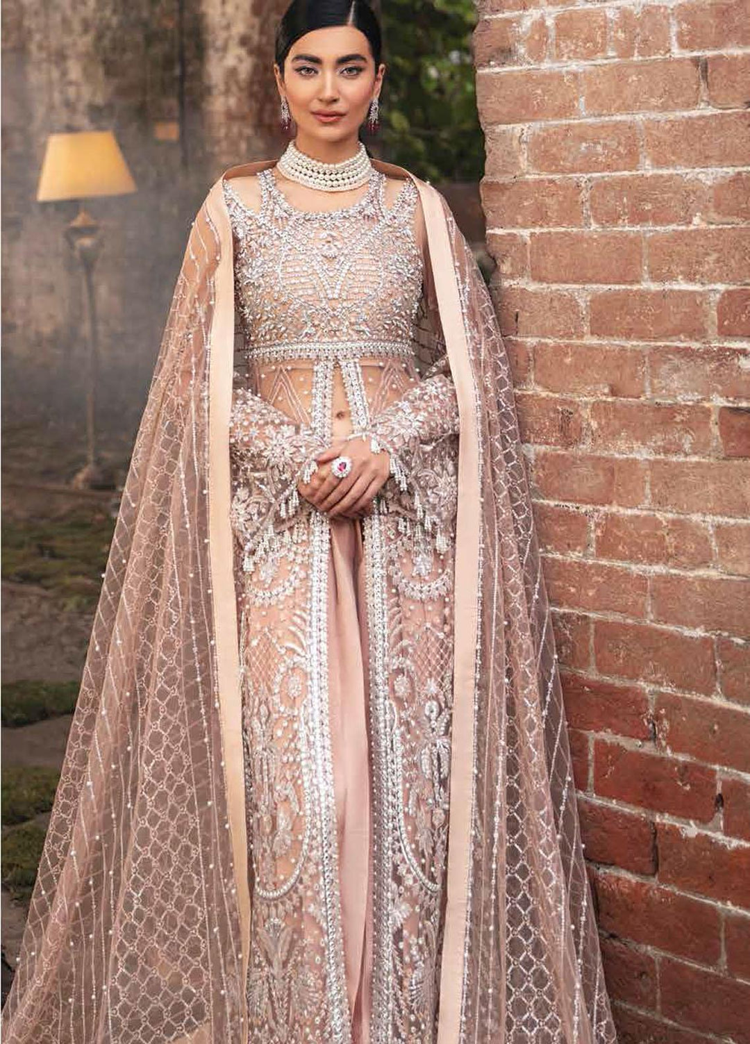 Mushq Embroidered Net Suits Unstitched 3 Piece MQ21EW TDL22-06 EIRA - Luxury Wedding Collection