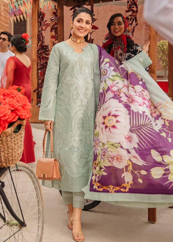 Mushq Embroidered Lawn Suits Unstitched 3 Piece MQ22FDV MSL22-01 LUISA - Luxury Summer Collection