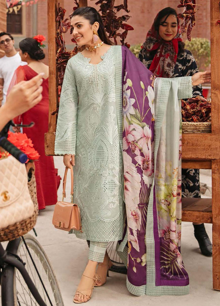 Mushq Embroidered Lawn Suits Unstitched 3 Piece MQ22FDV MSL22-01 LUISA - Luxury Summer Collection