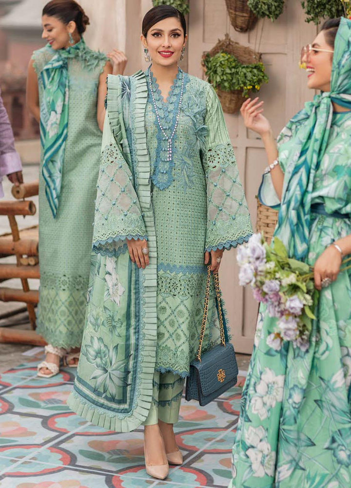 Mushq Embroidered Lawn Suits Unstitched 3 Piece MQ22FDV MSL22-08 SOFIA - Luxury Summer Collection