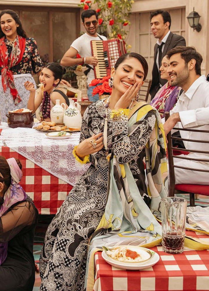 Mushq Embroidered Lawn Suits Unstitched 3 Piece MQ22FDV MSL22-15 CAMILA - Luxury Summer Collection