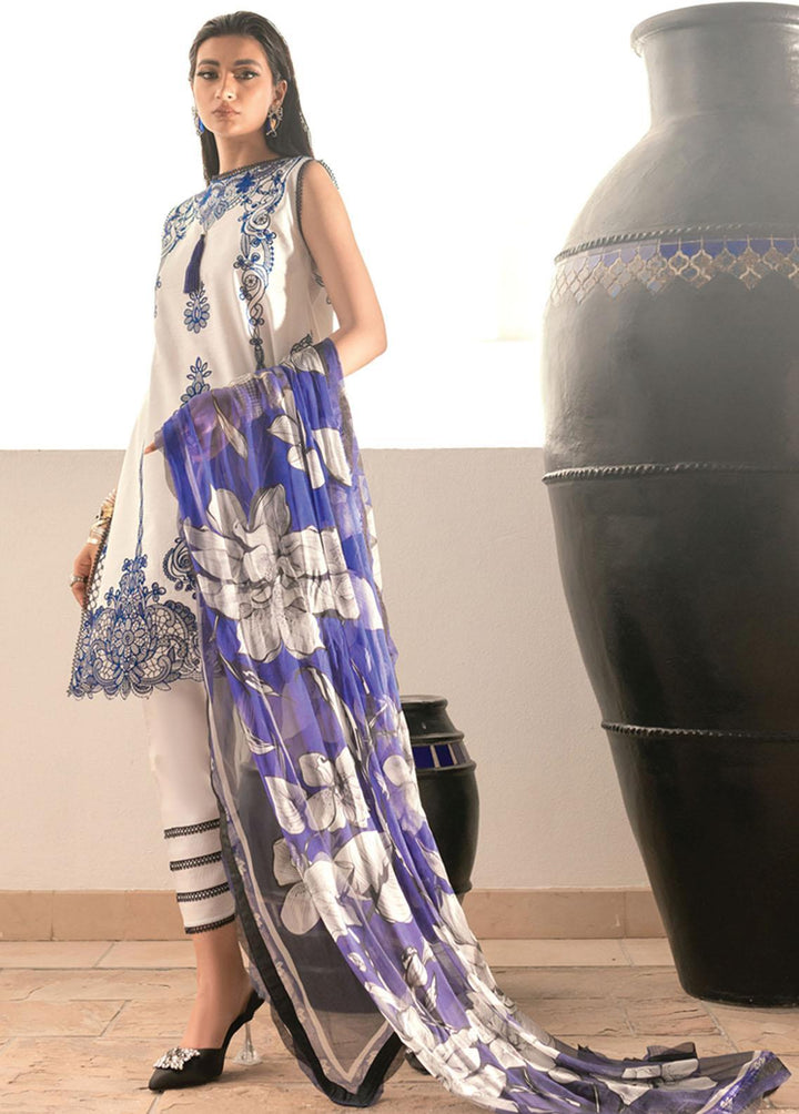 Hemline By Mushq Embroidered Lawn Suits Unstitched 3 Piece MQ22SS HM22-02A Oriental Tale - Spring / Summer Collection