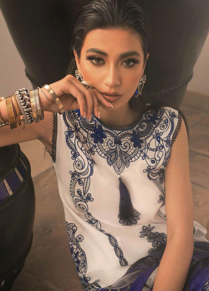 Hemline By Mushq Embroidered Lawn Suits Unstitched 3 Piece MQ22SS HM22-02A Oriental Tale - Spring / Summer Collection