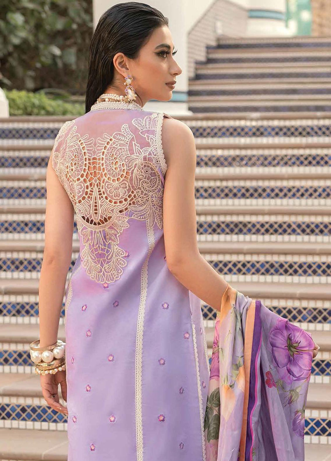 Hemline By Mushq Embroidered Lawn Suits Unstitched 3 Piece MQ22SS HM22-03A Amethyst - Spring / Summer Collection