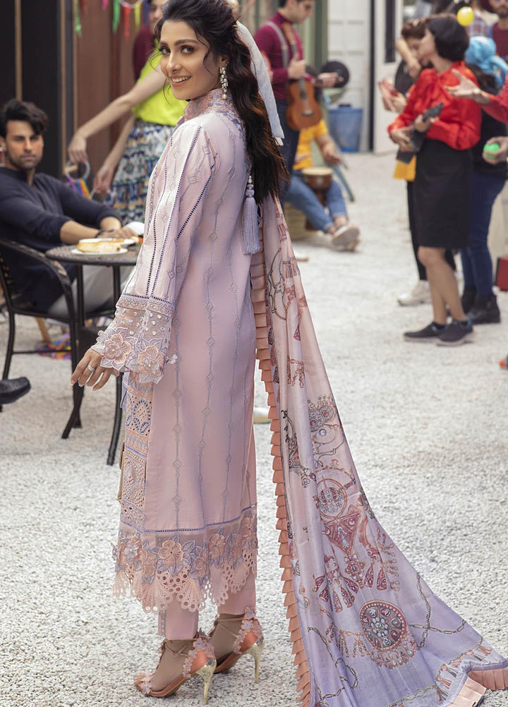 Mushq Embroidered Lawn Suits Unstitched 3 Piece MQ21L MLL-01 Chintz Rose - Spring Summer Collection