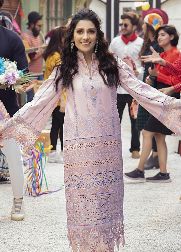 Mushq Embroidered Lawn Suits Unstitched 3 Piece MQ21L MLL-01 Chintz Rose - Spring Summer Collection