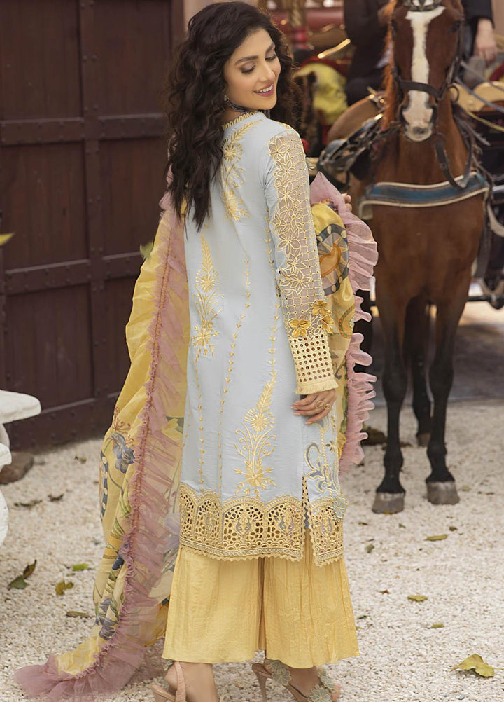 Mushq Embroidered Lawn Suits Unstitched 3 Piece MQ21L MML-06 Lime Light - Spring Summer Collection