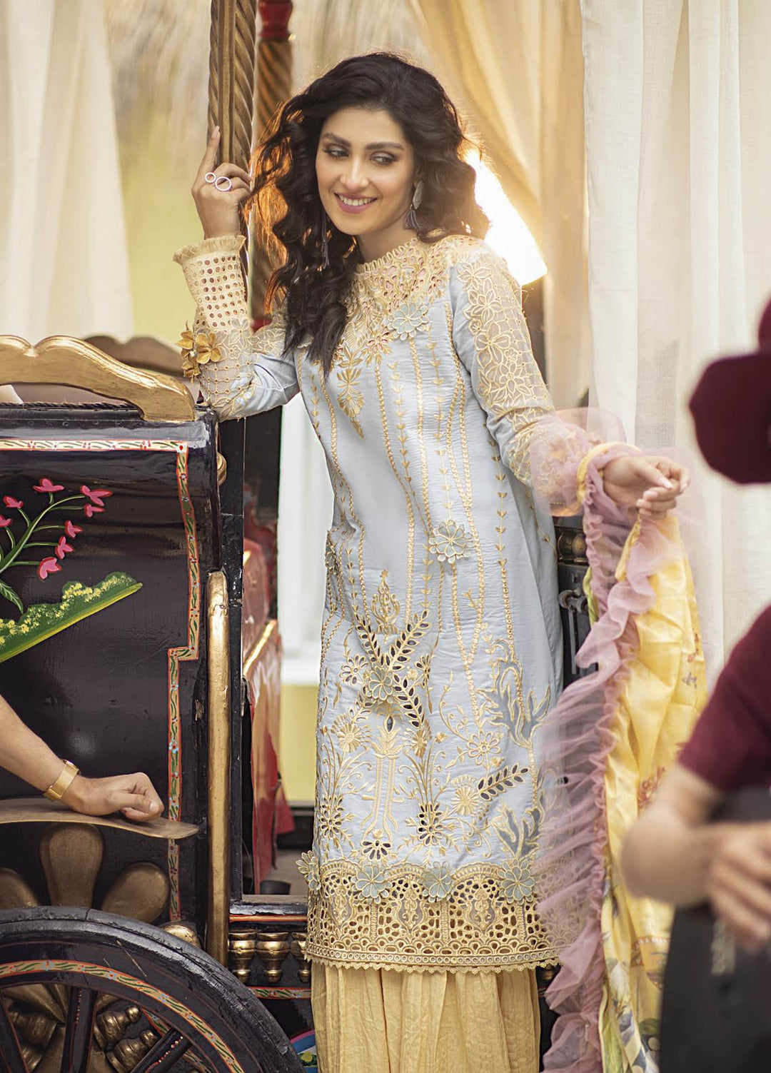 Mushq Embroidered Lawn Suits Unstitched 3 Piece MQ21L MML-06 Lime Light - Spring Summer Collection