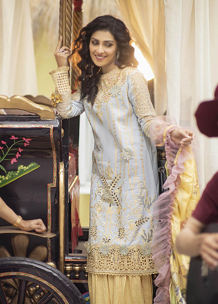 Mushq Embroidered Lawn Suits Unstitched 3 Piece MQ21L MML-06 Lime Light - Spring Summer Collection