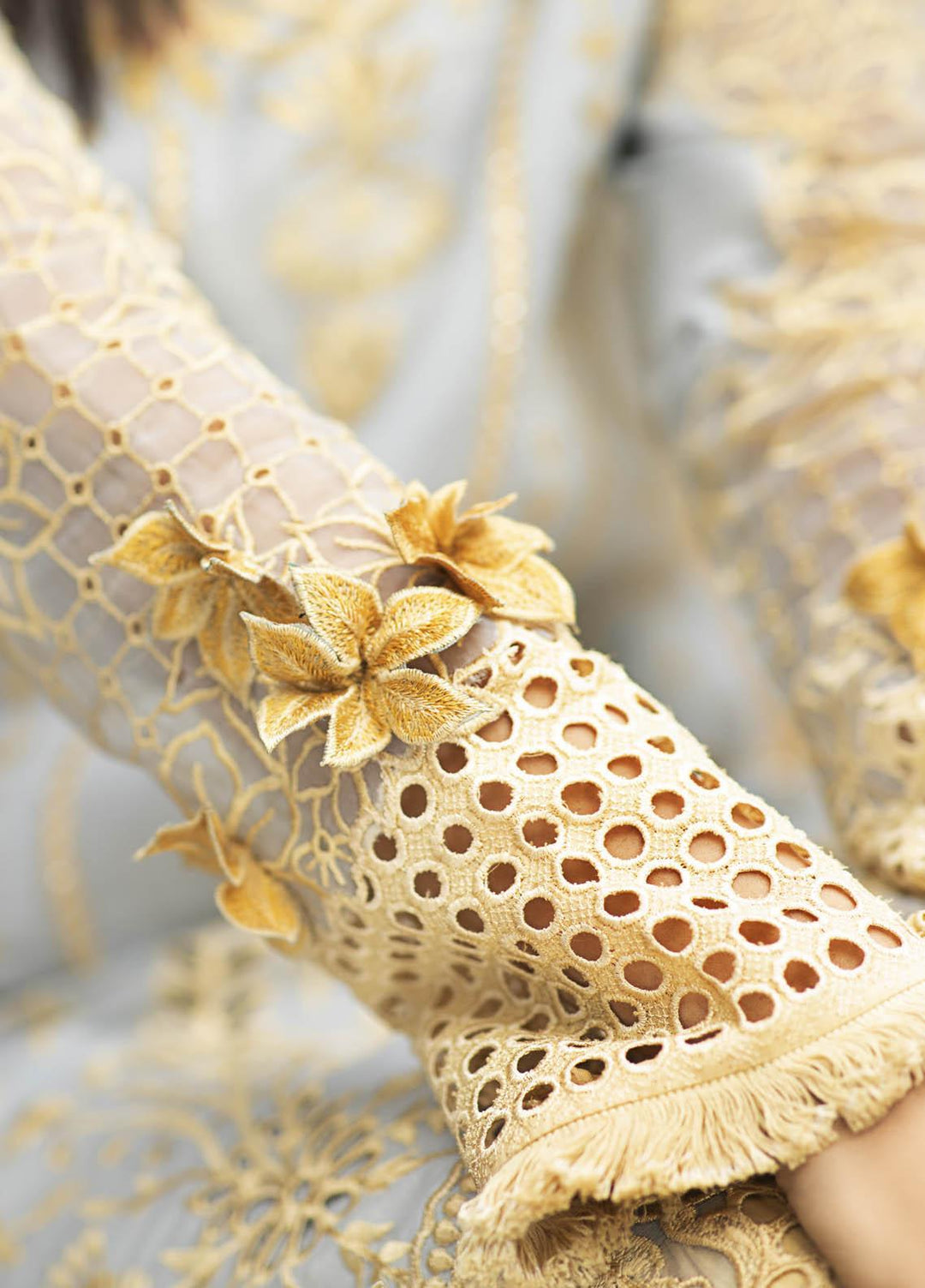 Mushq Embroidered Lawn Suits Unstitched 3 Piece MQ21L MML-06 Lime Light - Spring Summer Collection