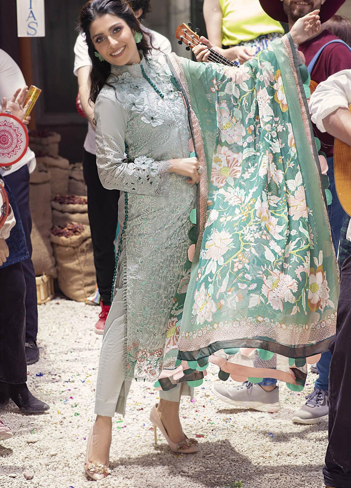 Mushq Embroidered Lawn Suits Unstitched 3 Piece MQ21L MML-08 Summer Glacier - Spring Summer Collection