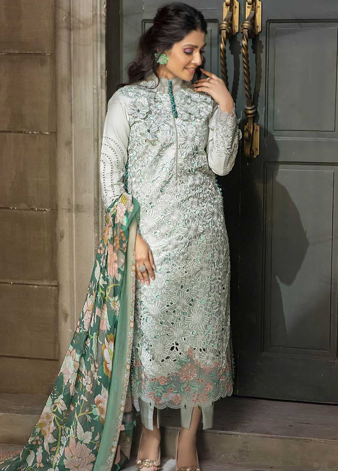 Mushq Embroidered Lawn Suits Unstitched 3 Piece MQ21L MML-08 Summer Glacier - Spring Summer Collection