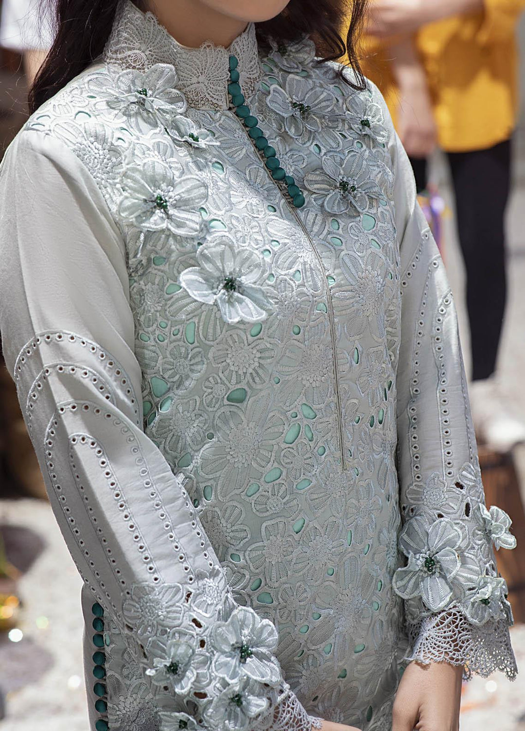 Mushq Embroidered Lawn Suits Unstitched 3 Piece MQ21L MML-08 Summer Glacier - Spring Summer Collection