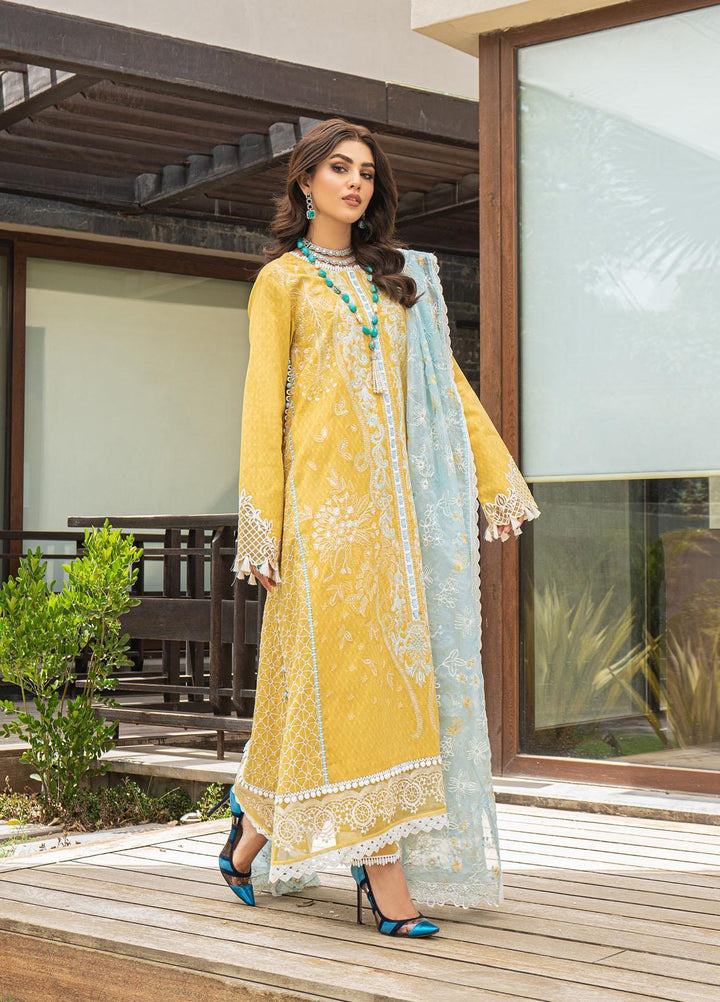 Mushq Ready to Wear  Lawn 3 Piece Dress MQ22MC MCP2-01 SUNSHINE