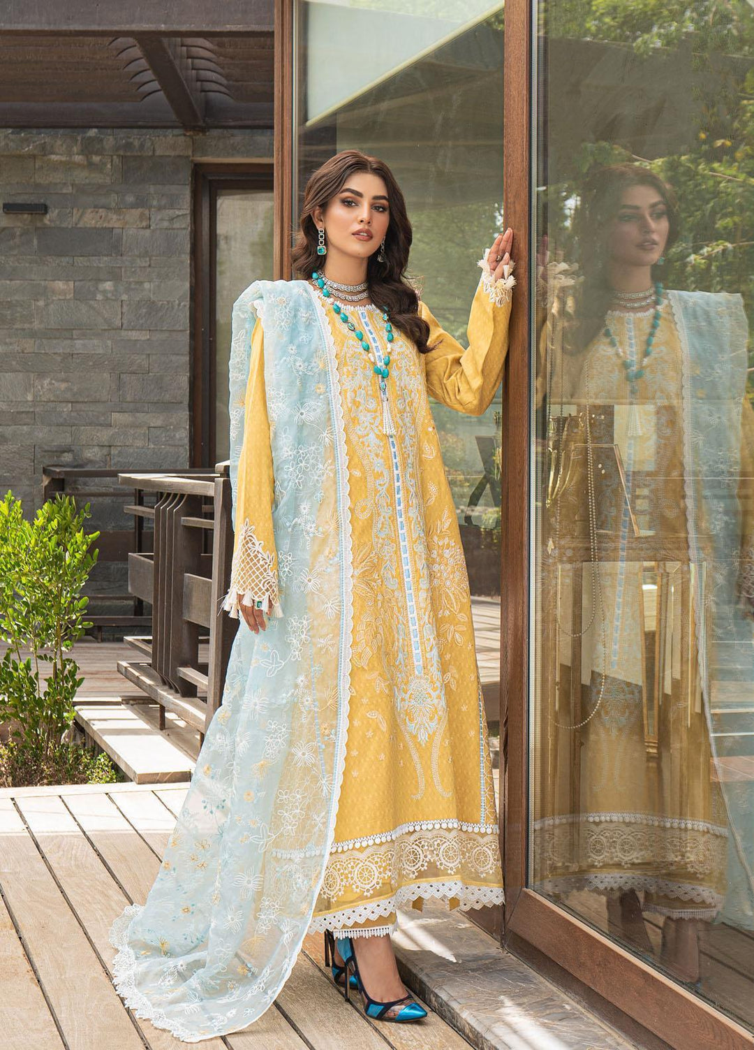 Mushq Ready to Wear  Lawn 3 Piece Dress MQ22MC MCP2-01 SUNSHINE