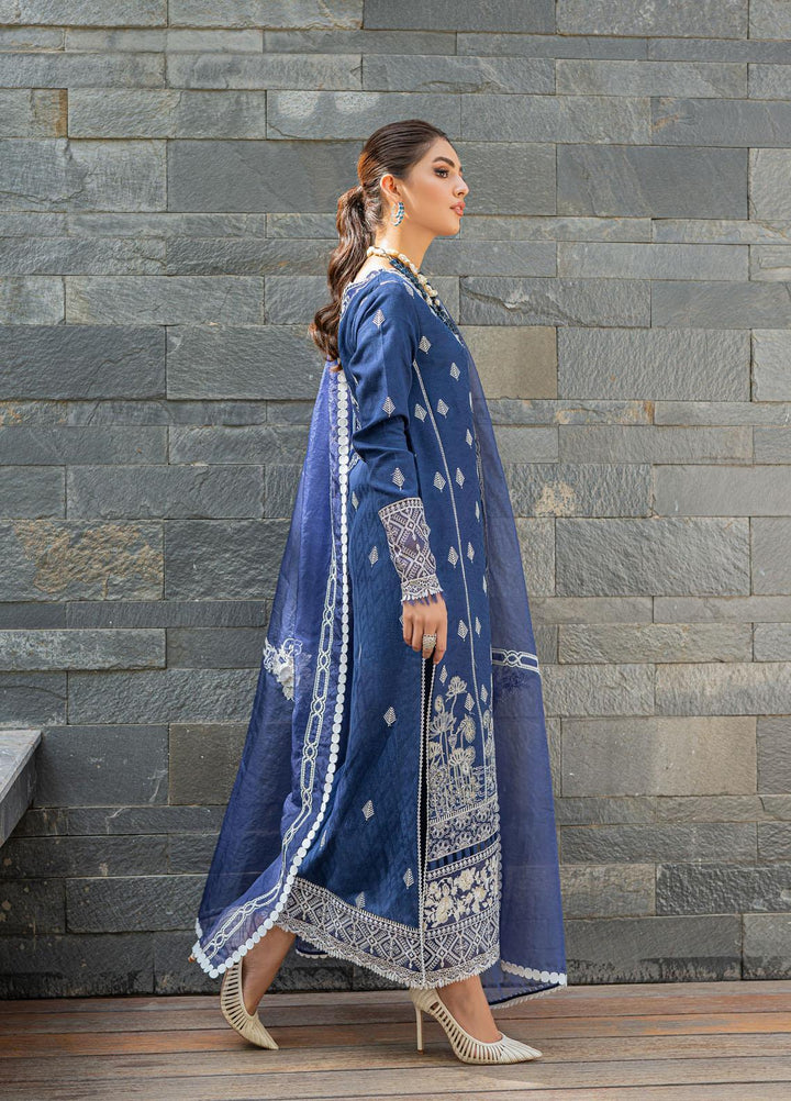 Mushq Ready to Wear  Lawn 3 Piece Dress MQ22MC MCP2-08 BLUE RIBBON