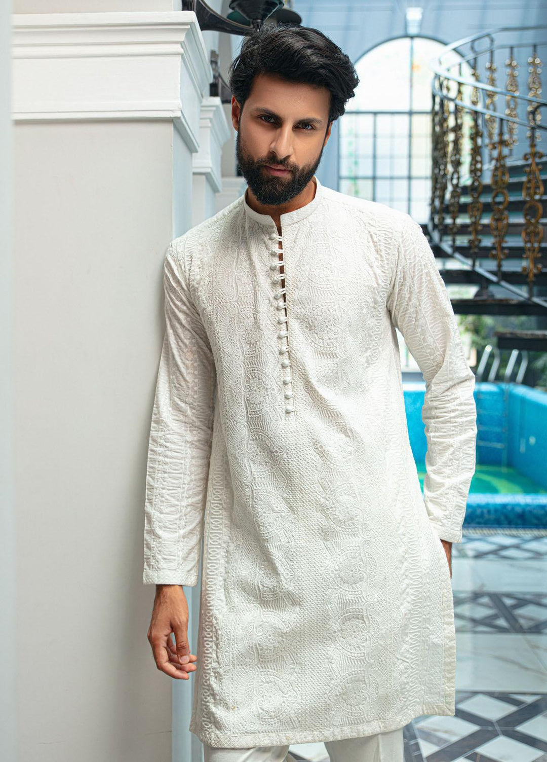 Mushq Cotton Festive Kurta for Men -  AGATE (K)