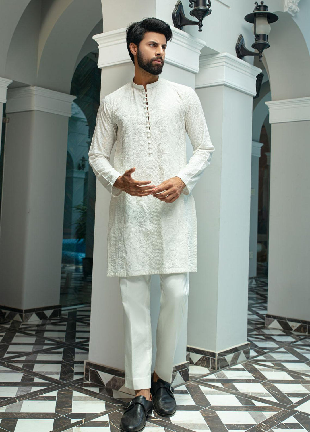 Mushq Cotton Festive Kurta for Men -  AGATE (K)