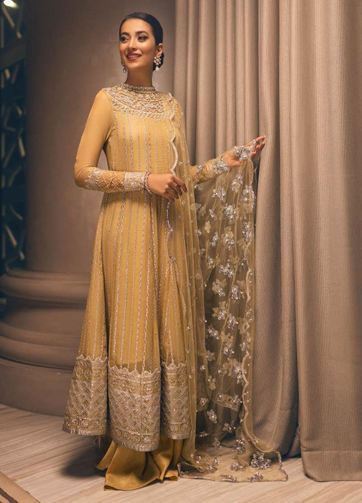 Mushq Embroidered Chiffon Suits Unstitched 3 Piece MQ22WD MSQ 22 - 02 Tensil - Wedding Collection