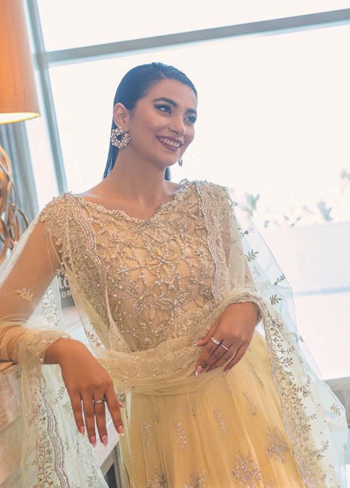 Mushq Embroidered Chiffon Suits Unstitched 3 Piece MQ22WD MSQ 22 - 07 Aurora - Wedding Collection