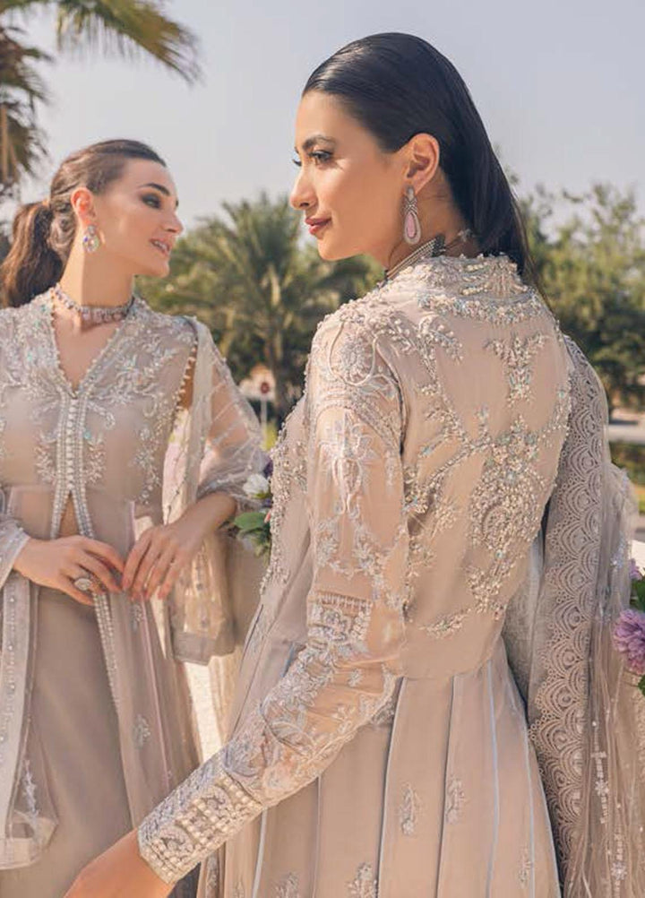 Mushq Embroidered Chiffon Suits Unstitched 3 Piece MQ22WD MSQ 22 - 08 Sprinkle - Wedding Collection