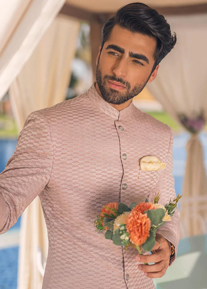 Mushq Raw Silk Formal Sherwani for Men -  MLM22-01 ROSTAM