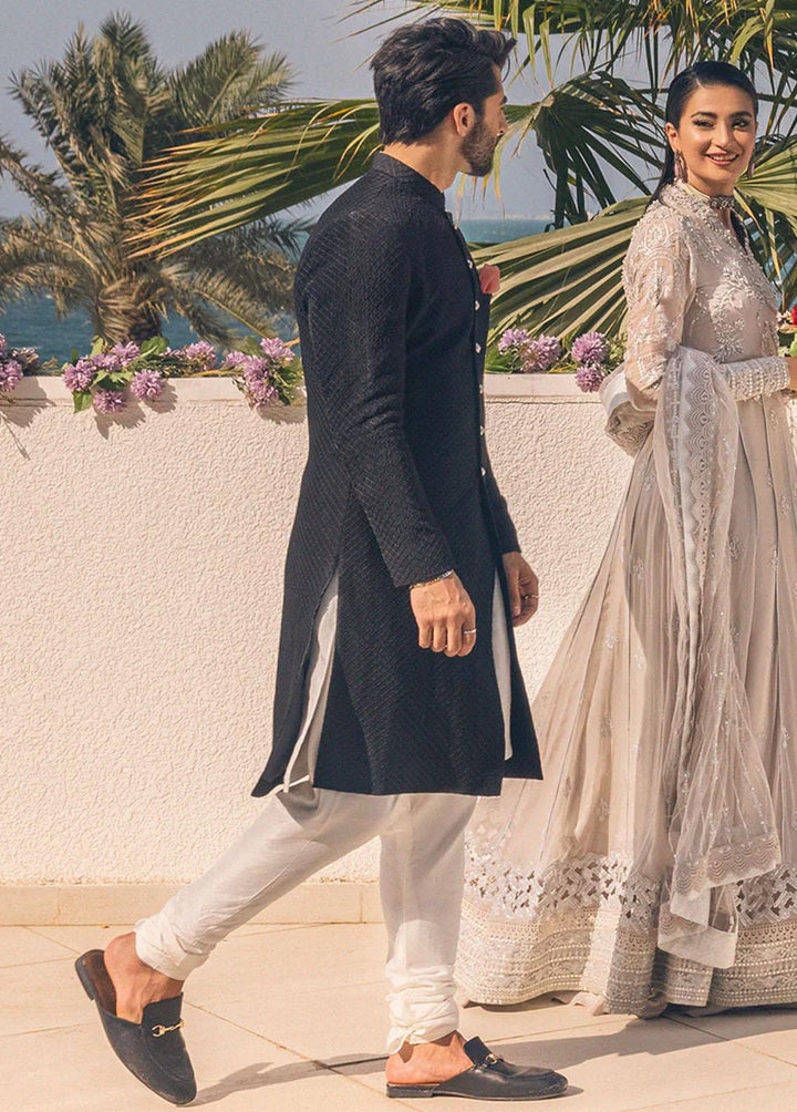 Mushq Raw Silk Formal Sherwani for Men -  MLM22-03 KAVEH