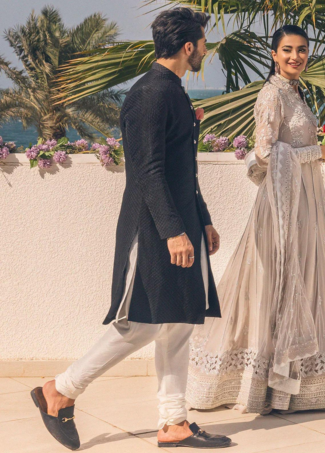 Mushq Raw Silk Formal Sherwani for Men -  MLM22-03 KAVEH