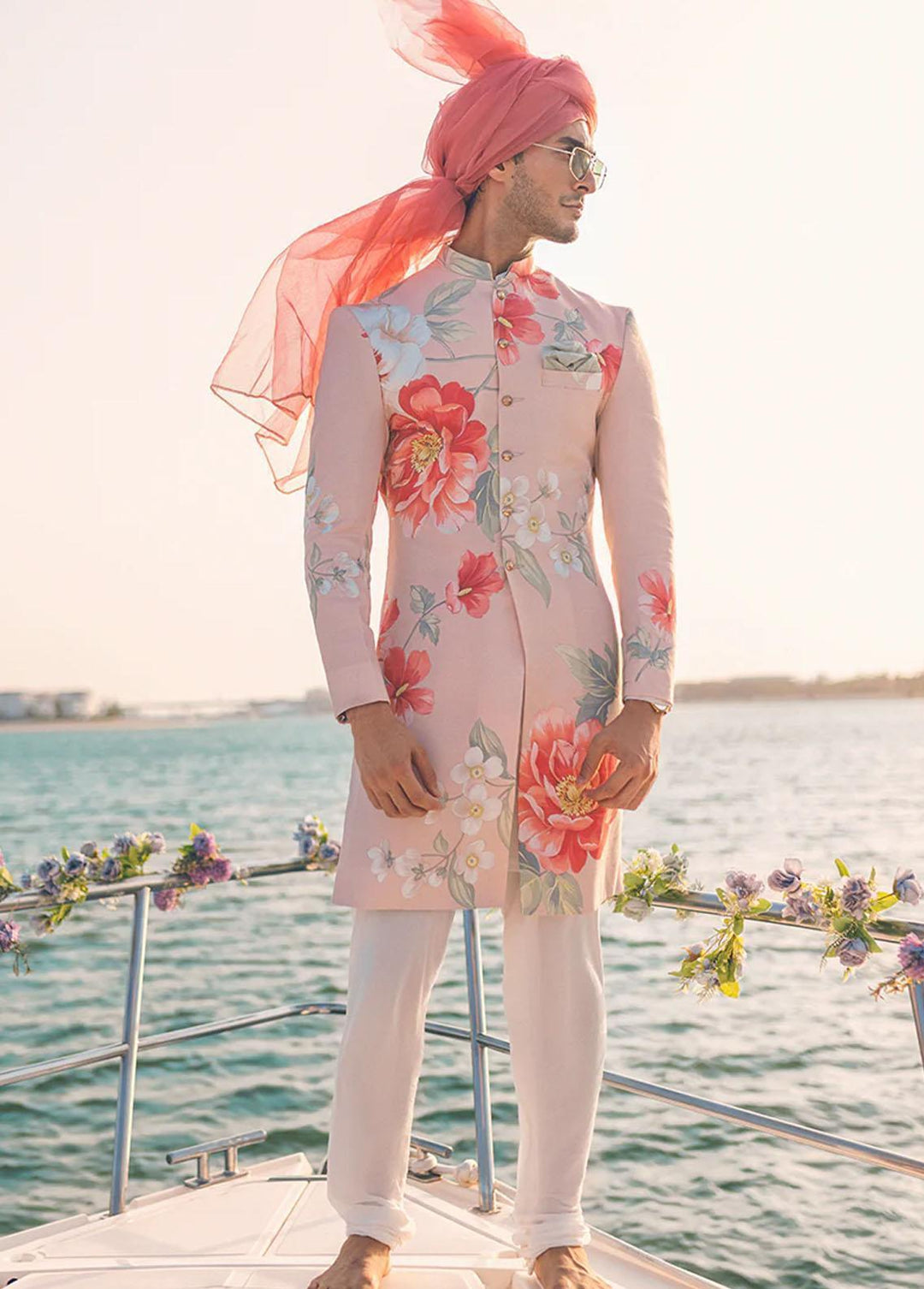 Mushq Raw Silk Formal Sherwani for Men -  MLM22-05 JAHAN