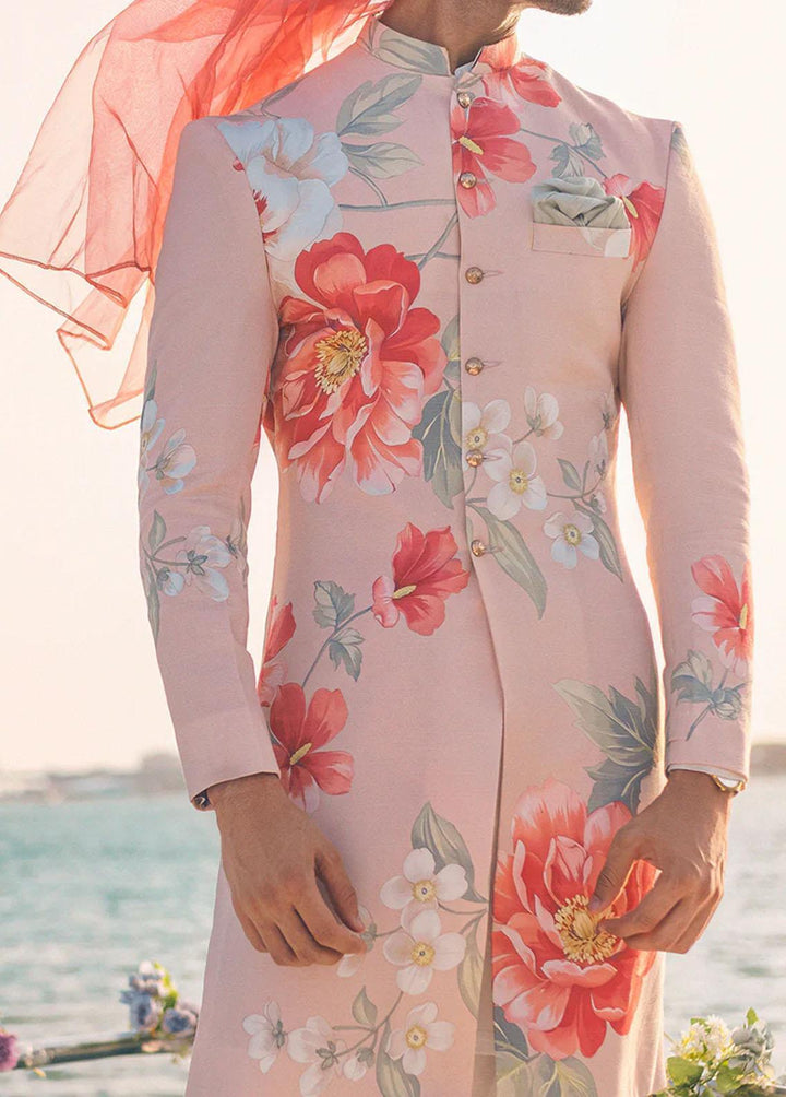 Mushq Raw Silk Formal Sherwani for Men -  MLM22-05 JAHAN