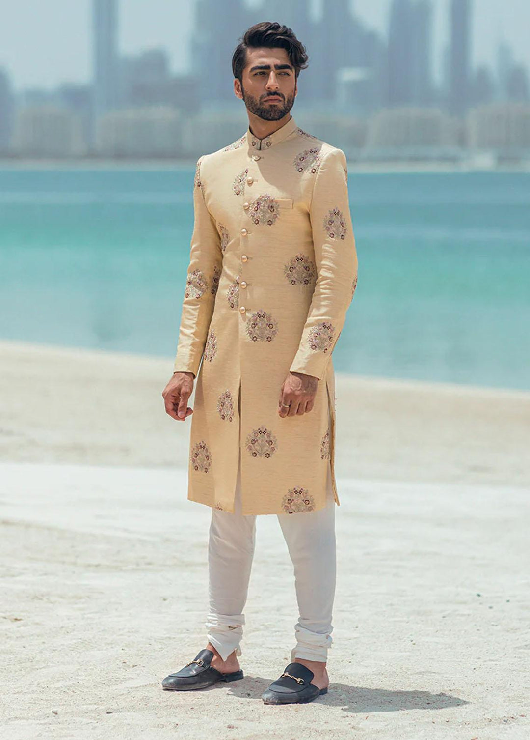 Mushq Raw Silk Formal Men Sherwani -  MLM22-08 NASR