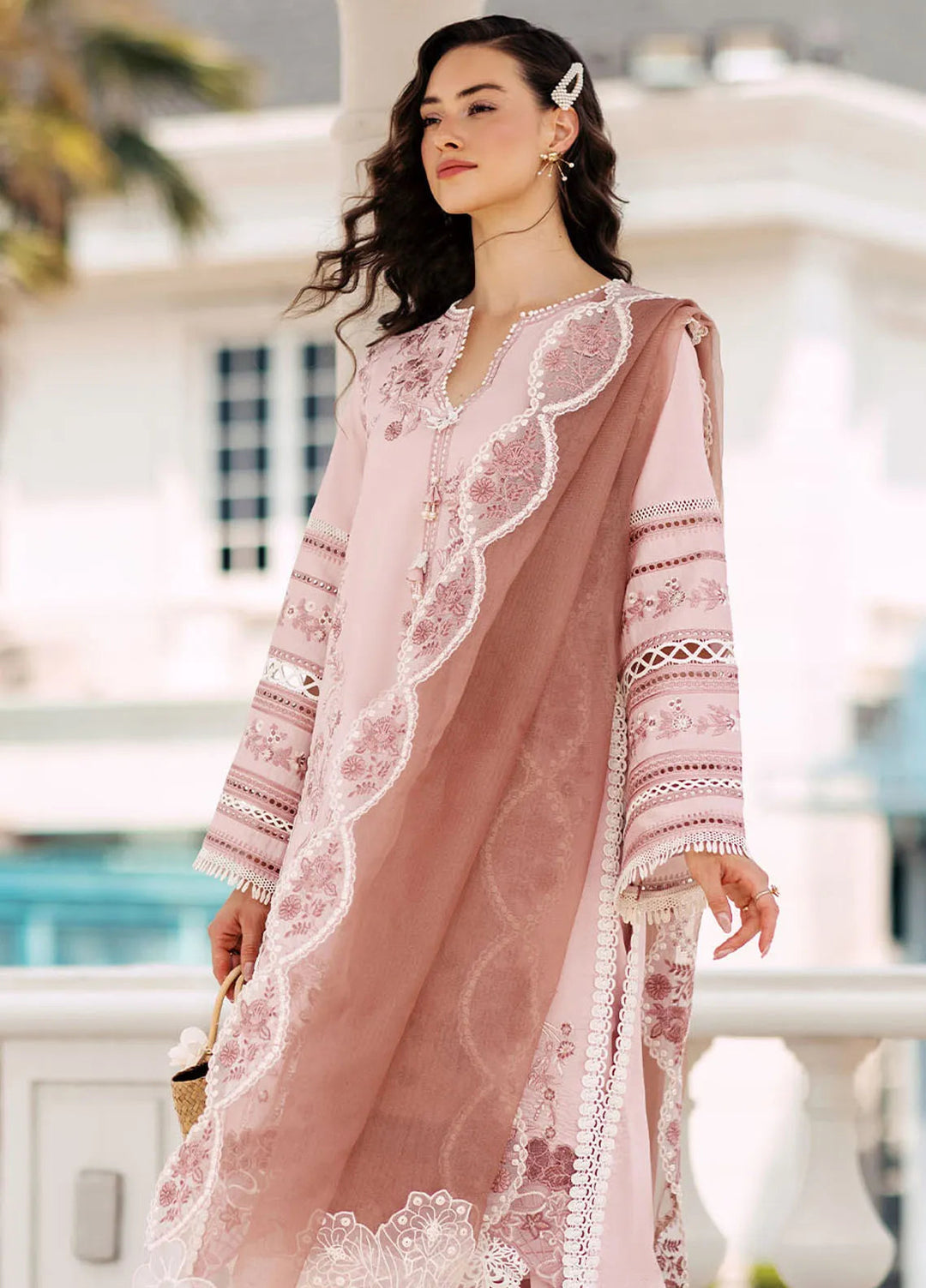 Mushq Pret Casual Lawn 3 Piece Suit D-01 Tropical Haven