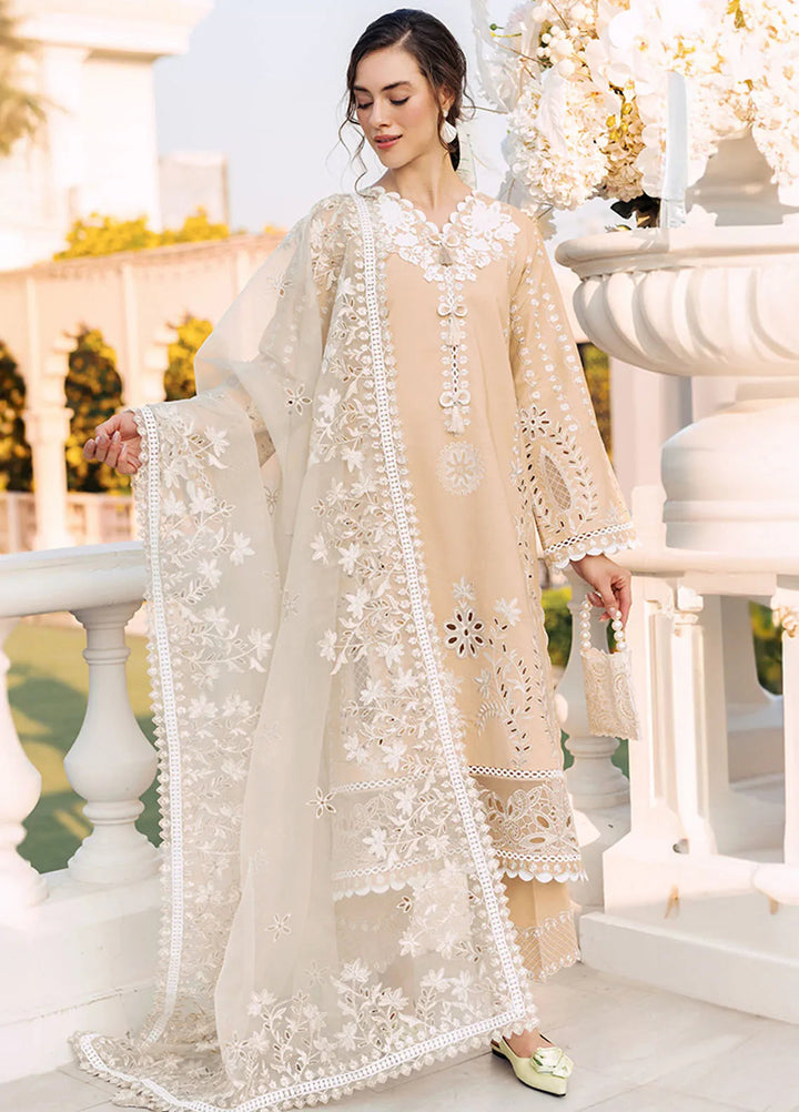 Mushq Pret Casual Lawn 3 Piece Suit D-02 Divine Desert